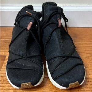 Puma Black and White Athletic Sneakers